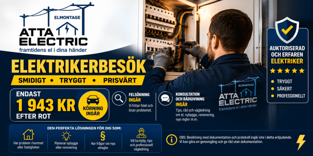 Fast pris elektriker
